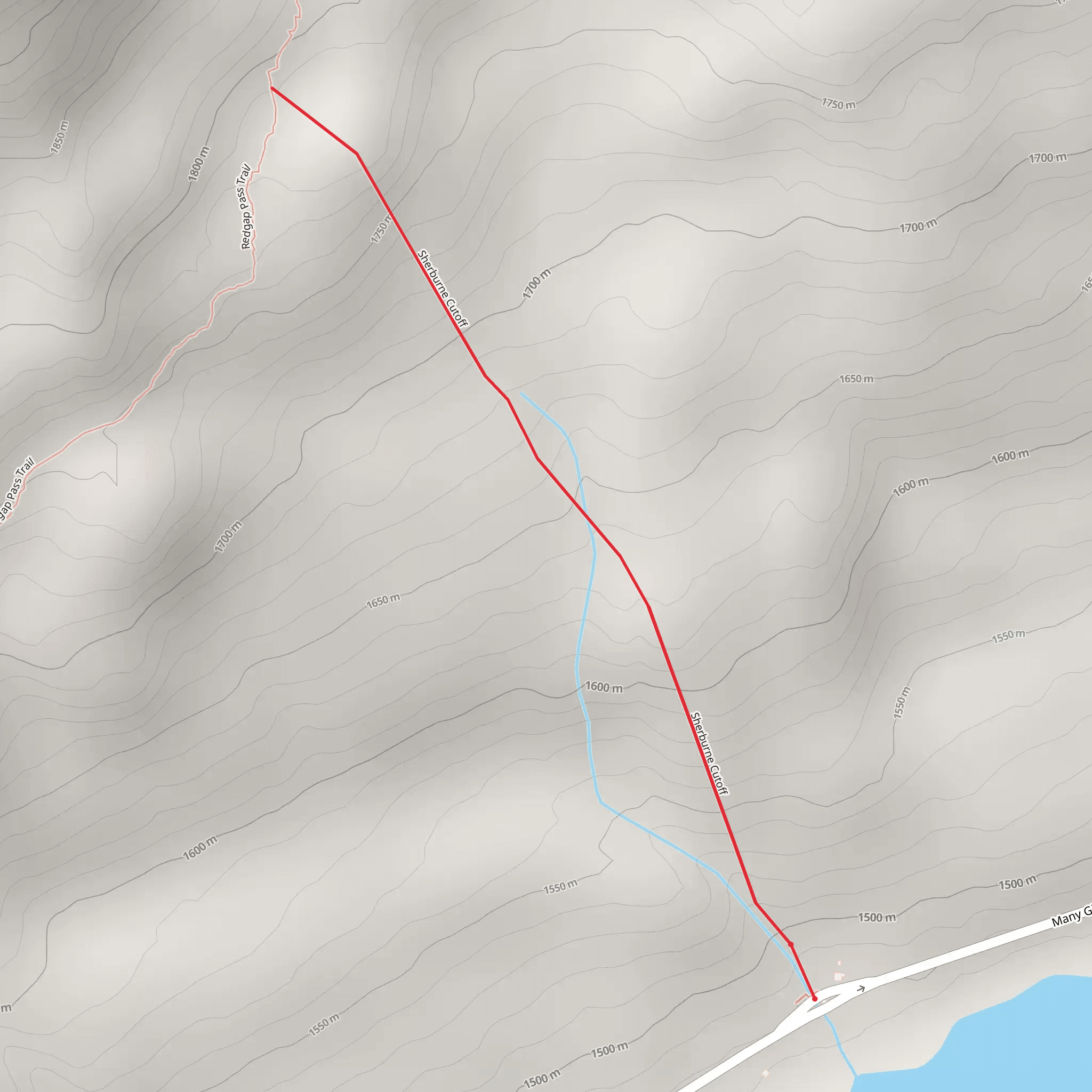 Sherburne Cutoff Trail mobile static map