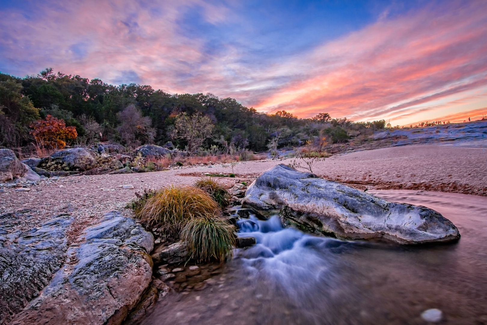 An image depicting the trail Pedernales State Park Loop and its surrounding area.