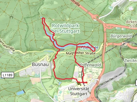 Wapitiweg, Baerenstrassle and Burgstallweg Loop