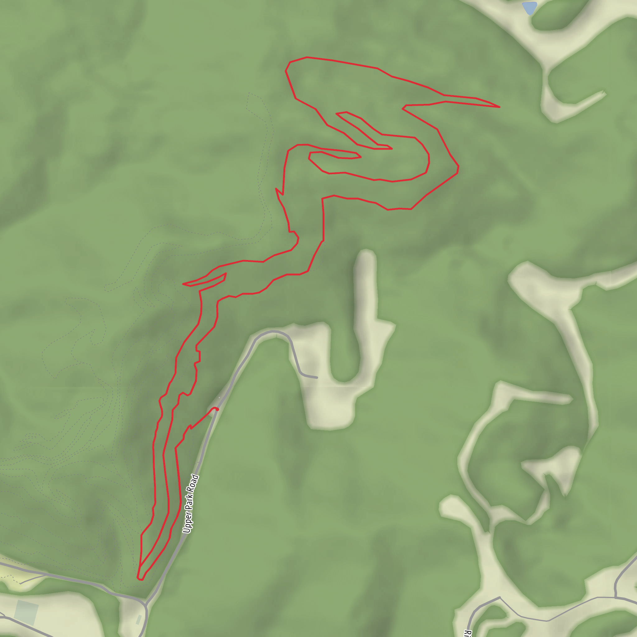 Face Plant Trail and Gun Range Trail mobile static map