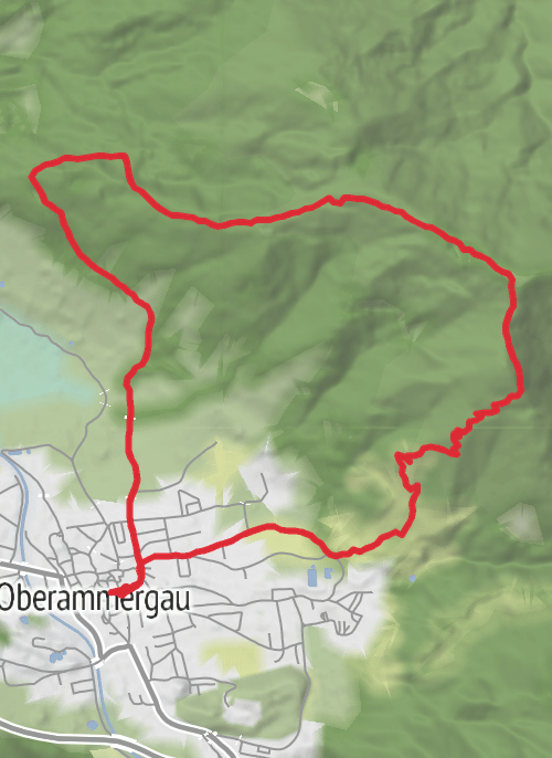 Oberammergau Hiking mobile static map