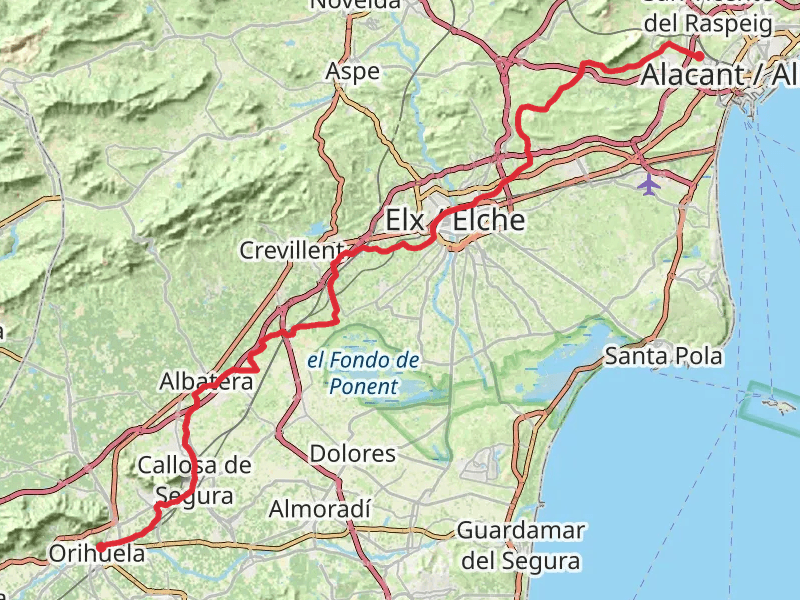 GR 125 Senda del Poeta Miguel Hernández