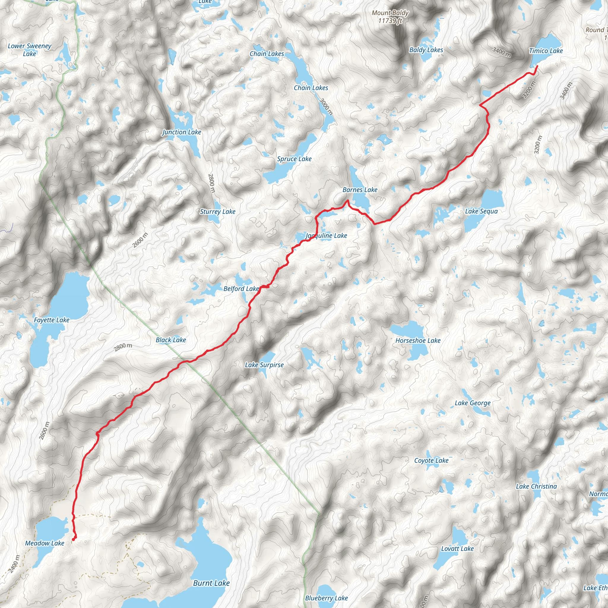Timico Trail mobile static map