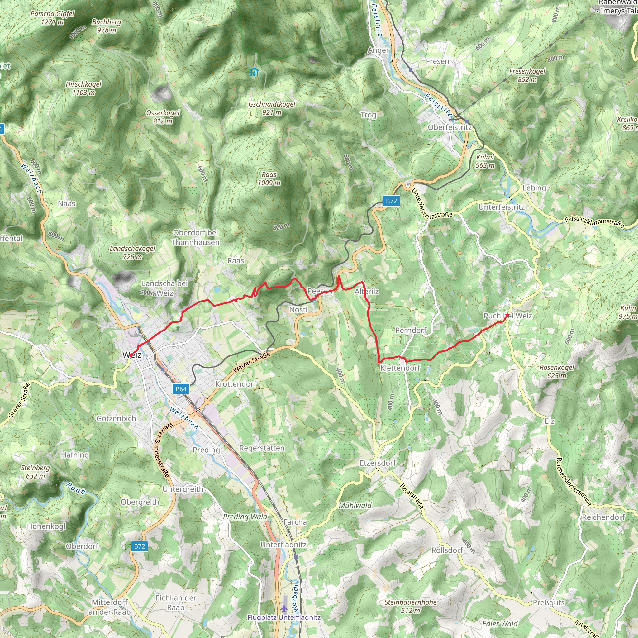 Puch to Weiz - Apple Paradise Trail mobile static map