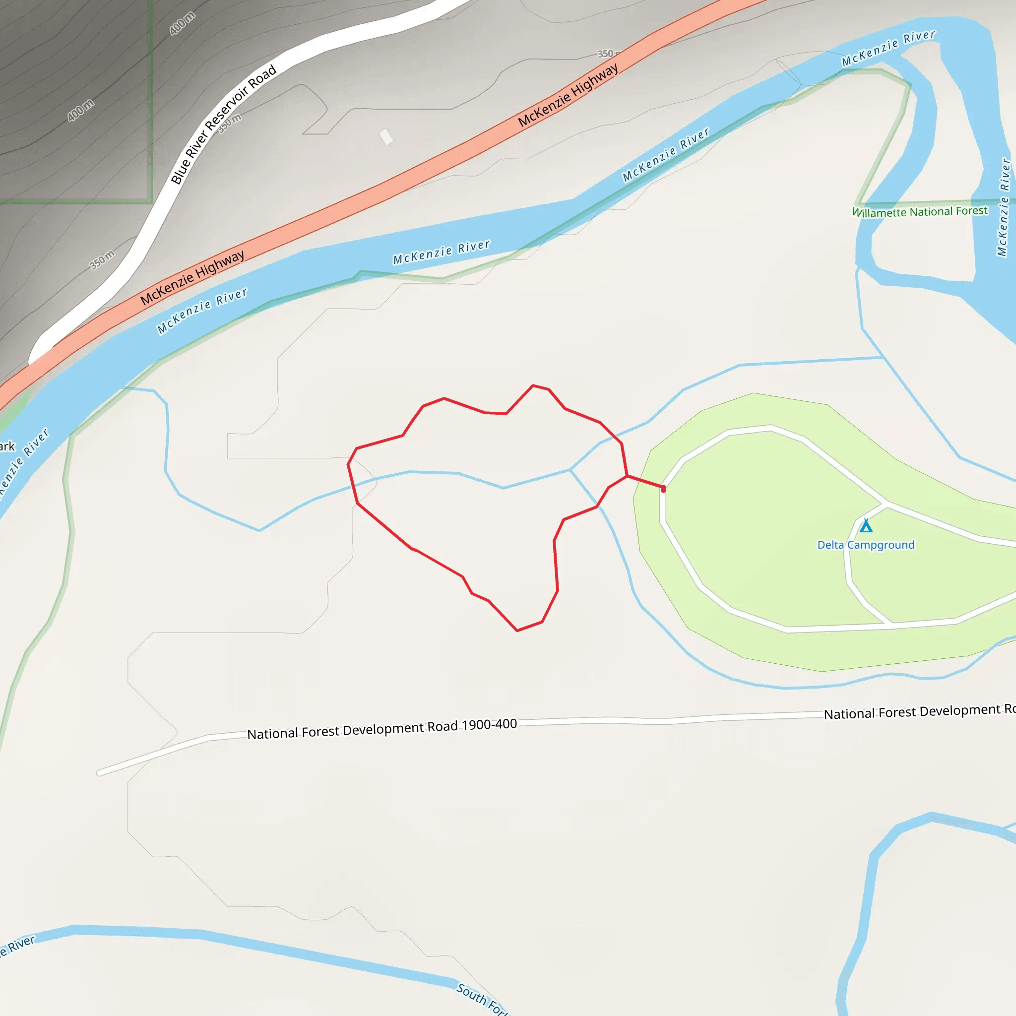 Delta Nature Trail mobile static map
