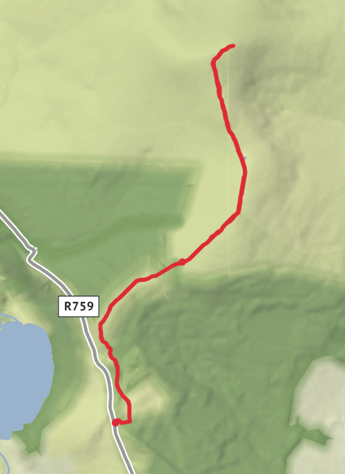 County Wicklow Mountaineering mobile static map