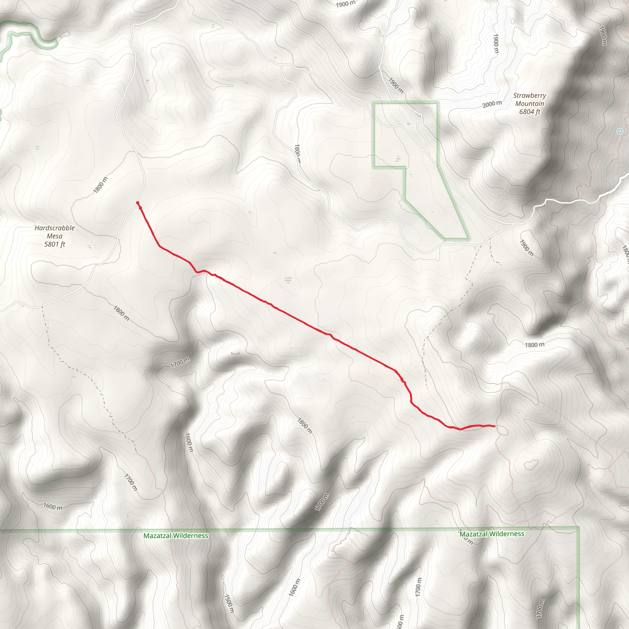 Powerline Trail mobile static map