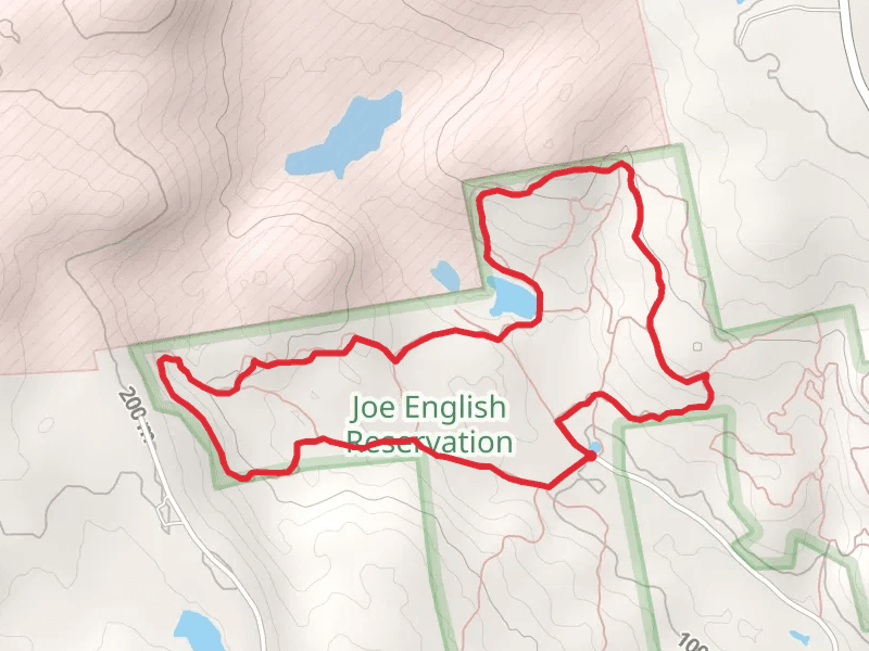 Joe English Reservation and Herb Harding Memorial Forest Loop Trail from Brook Road