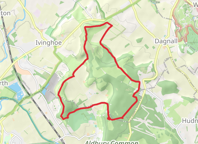 Ashridge boundary North mobile static map