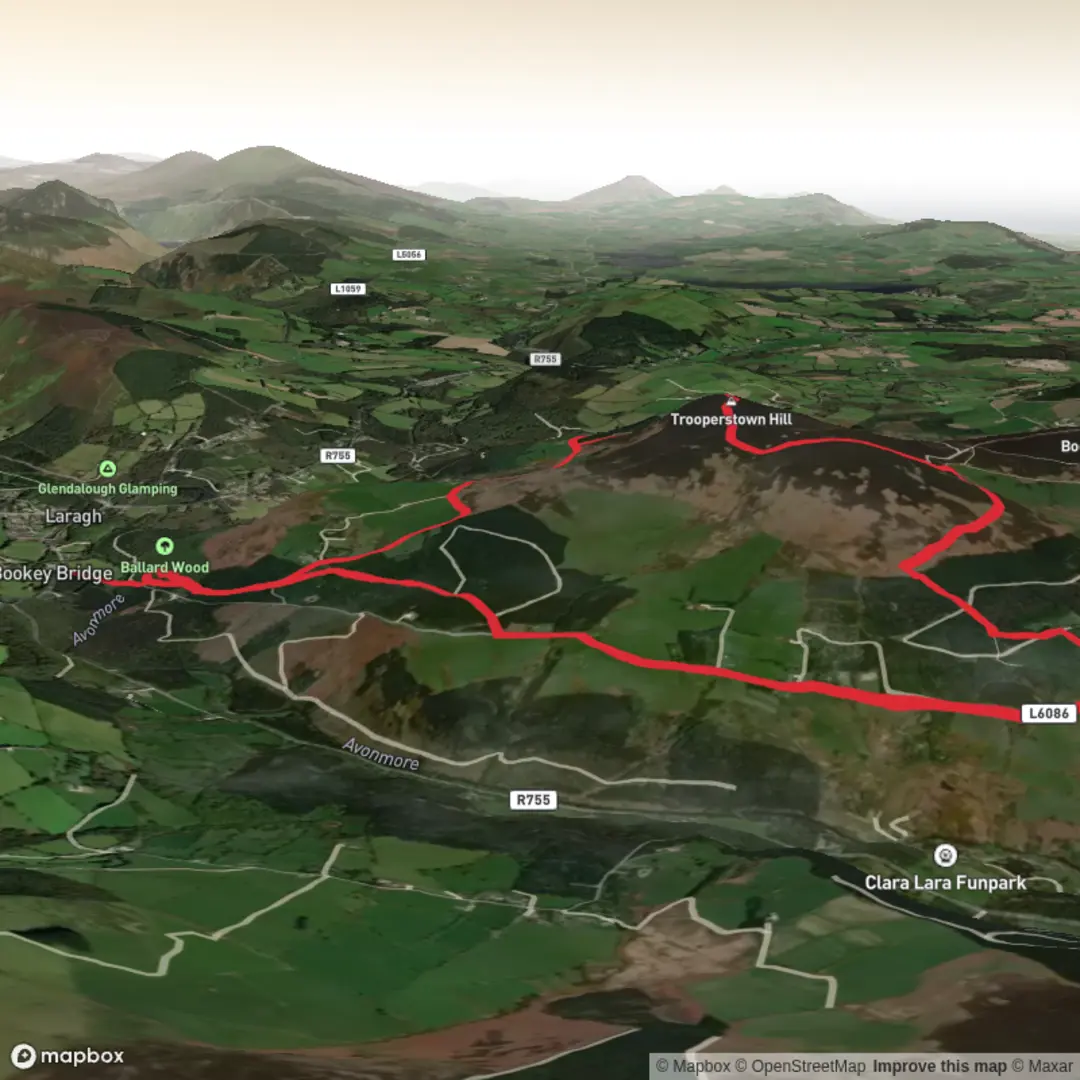 An image depicting the trail R755 - Jan 4 and its surrounding area.