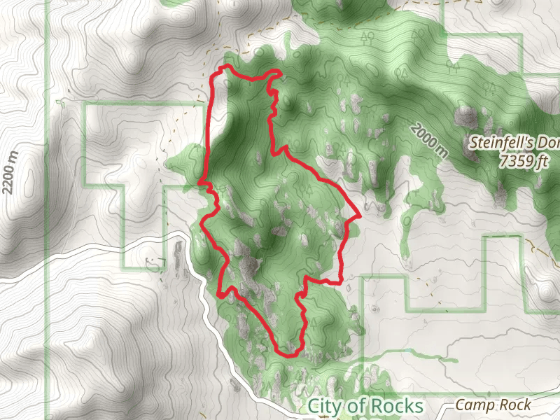 Bumblie Wall and North Fork Circle Creek Loop Trail