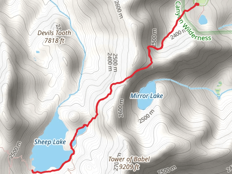 Sheep Lake Short Route