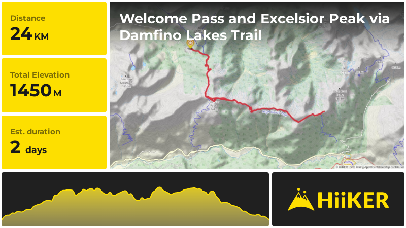 Welcome Pass and Excelsior Peak via Damfino Lakes Trail | Whatcom