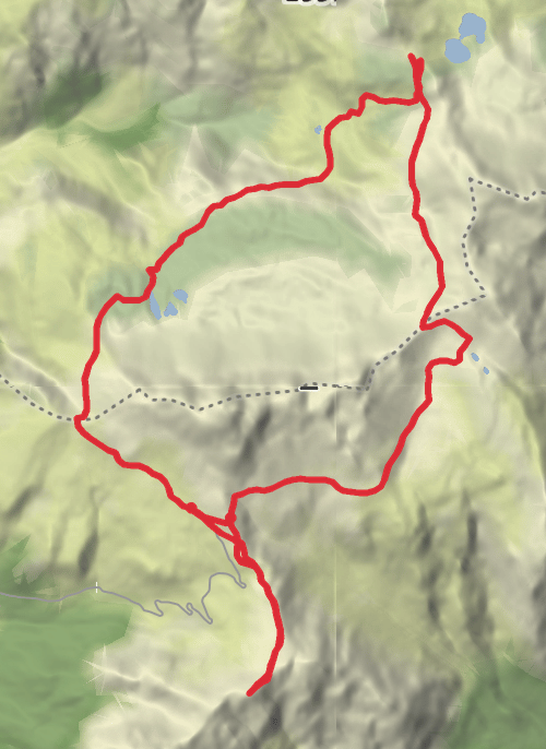 Hike from Auronzo di Cadore mobile static map