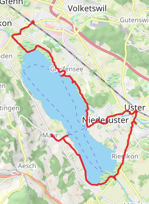 Greifensee walkaround mobile static map