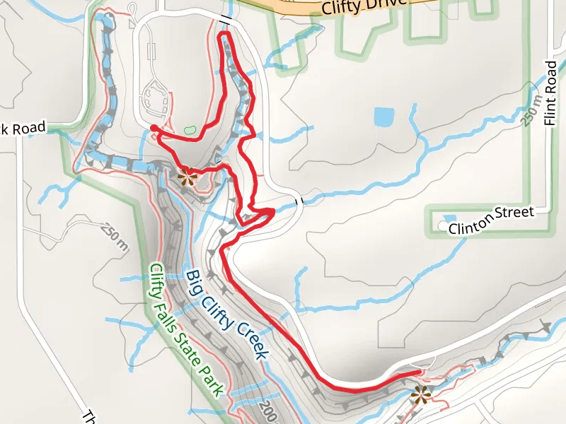 Little Clifty Falls and Creek Loop