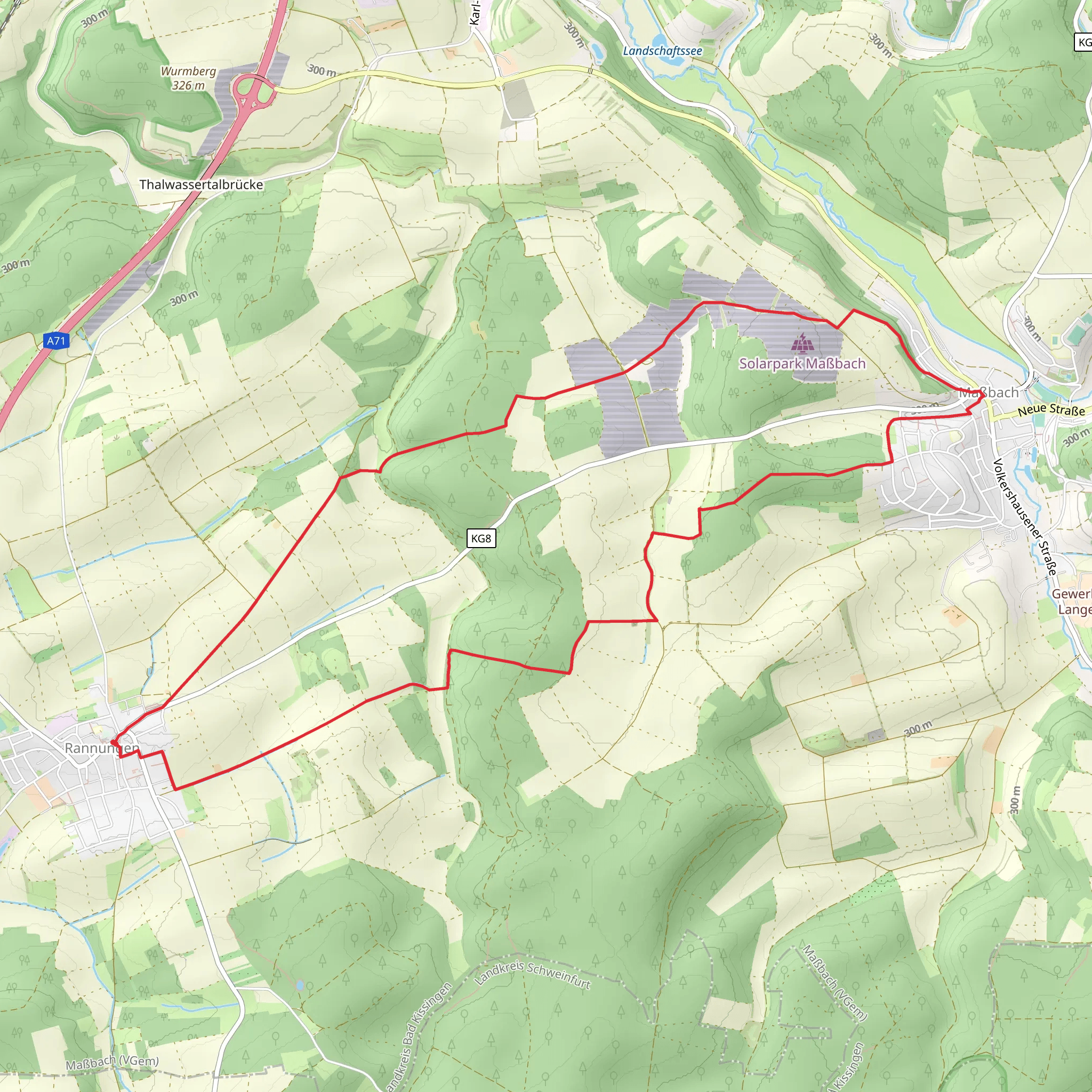 Rabenweg Rannungen mobile static map