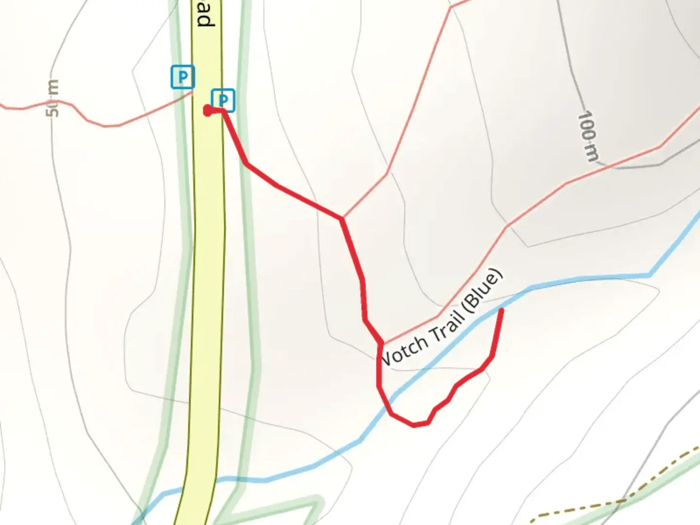 An image depicting the trail Gordons Brook and its surrounding area.