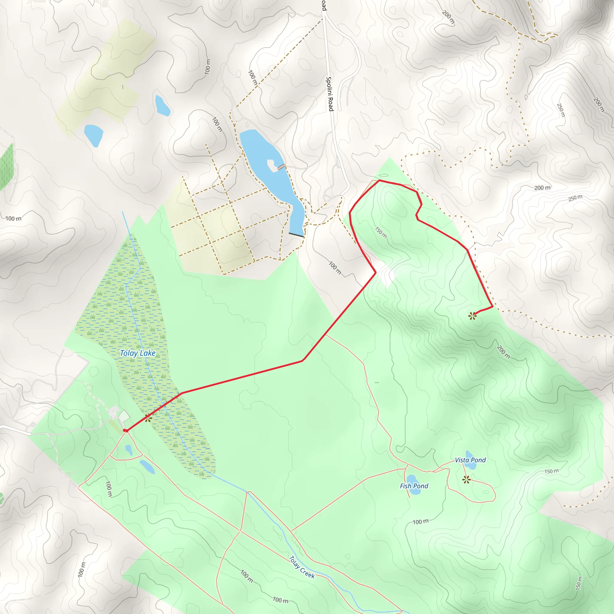 Tolay Lake Regional Park mobile static map