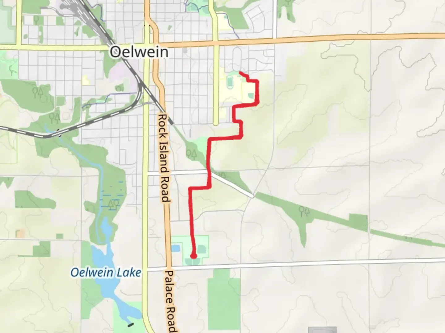 An image depicting the trail Platt Park and Reedy Park Walk and its surrounding area.