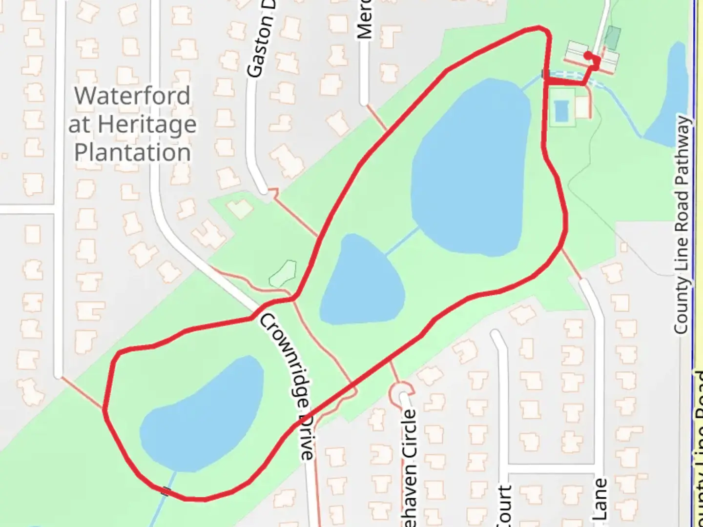 An image depicting the trail Watterson Way Loop and its surrounding area.