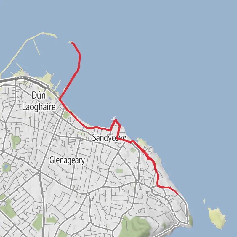 Hike from Dublin mobile static map