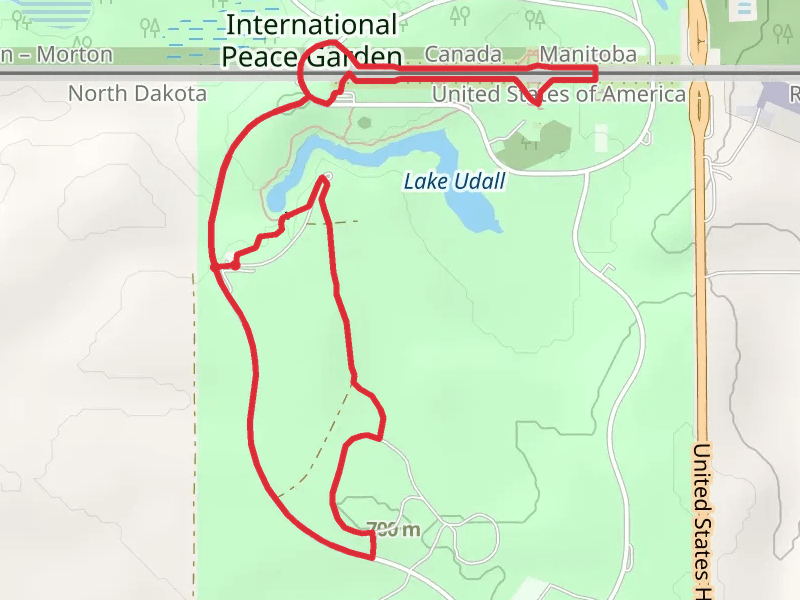 Lake Udall and Peace Garden Loop