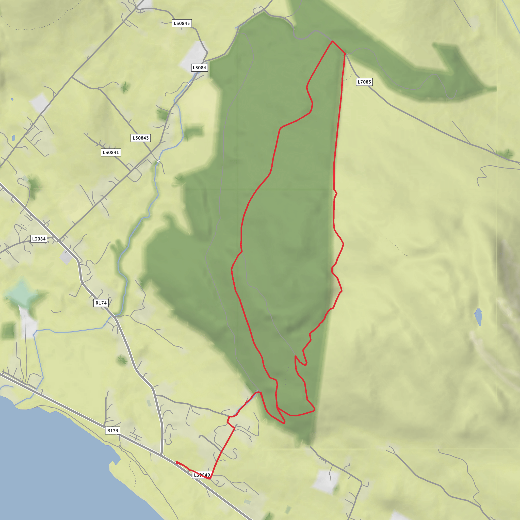 Annaloughan Mountain Loop mobile static map