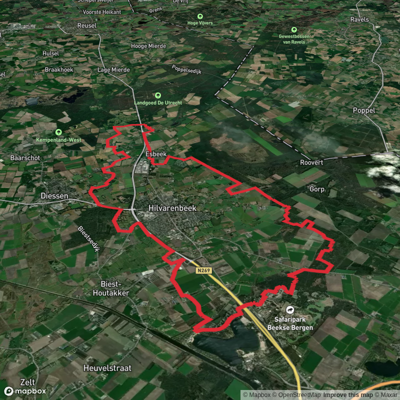 De Witte Duinen, Leemsputten via Koekovense Weg and Beekse Weg