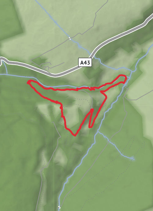 County Antrim Hiking mobile static map