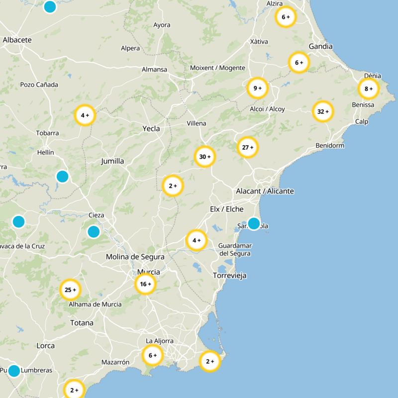 el Fondó de les Neus / Hondón de las Nieves Static Map