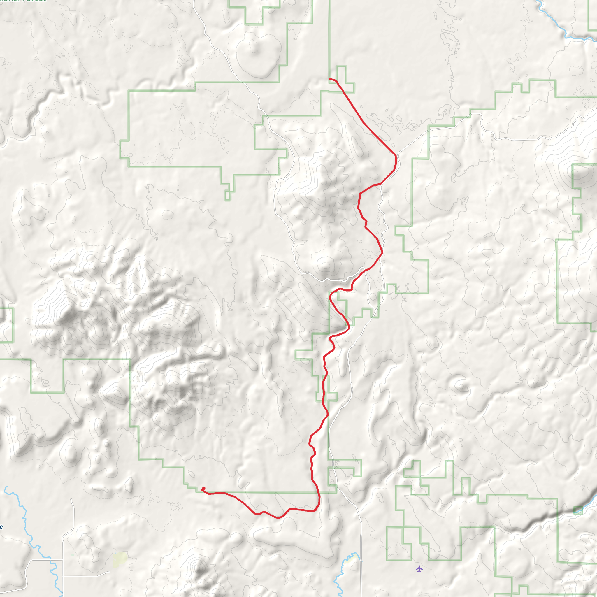 Woods Line Trail mobile static map