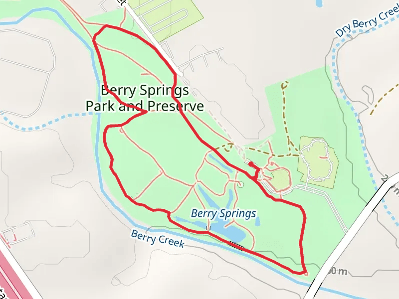 Berry Springs County Park Loop