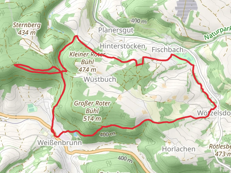 Frankenwaldsteigla Stuebengrabenweg Loop