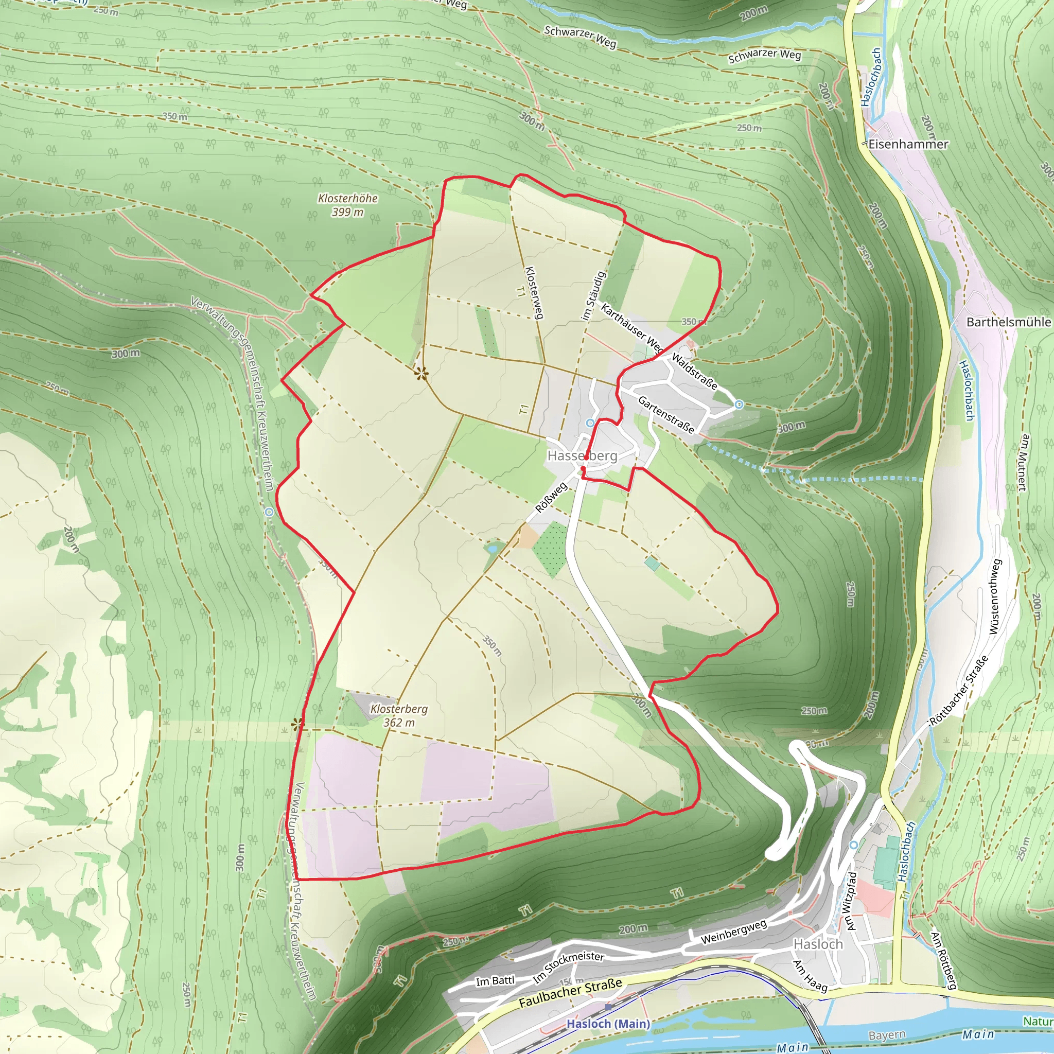 Ortswanderweg Hasselberg | Main-Spessart | Germany