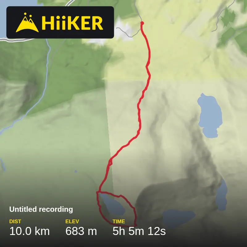 A map preview of the recording Mangerton, Co. Kerry.