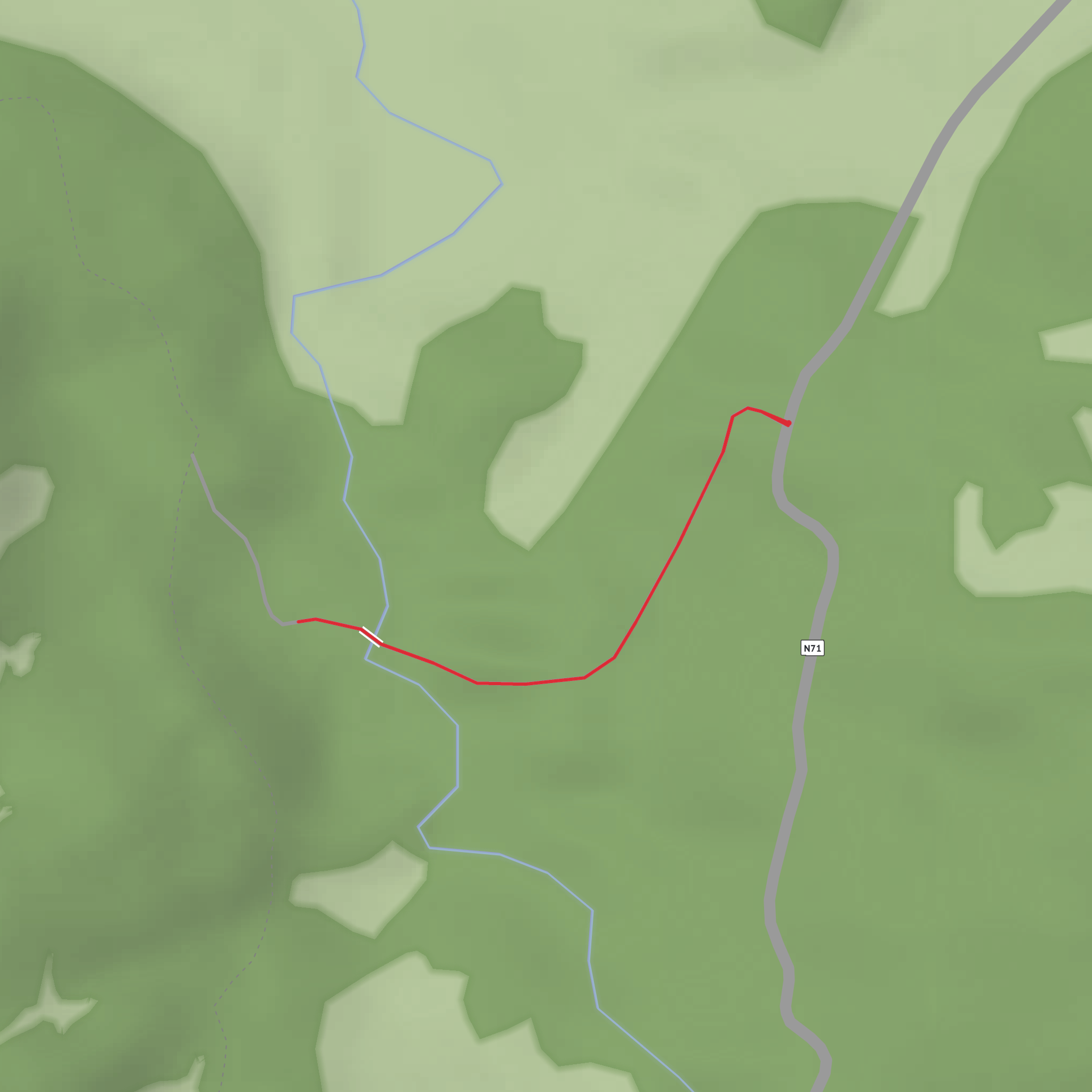 Derrycunnihy Falls mobile static map