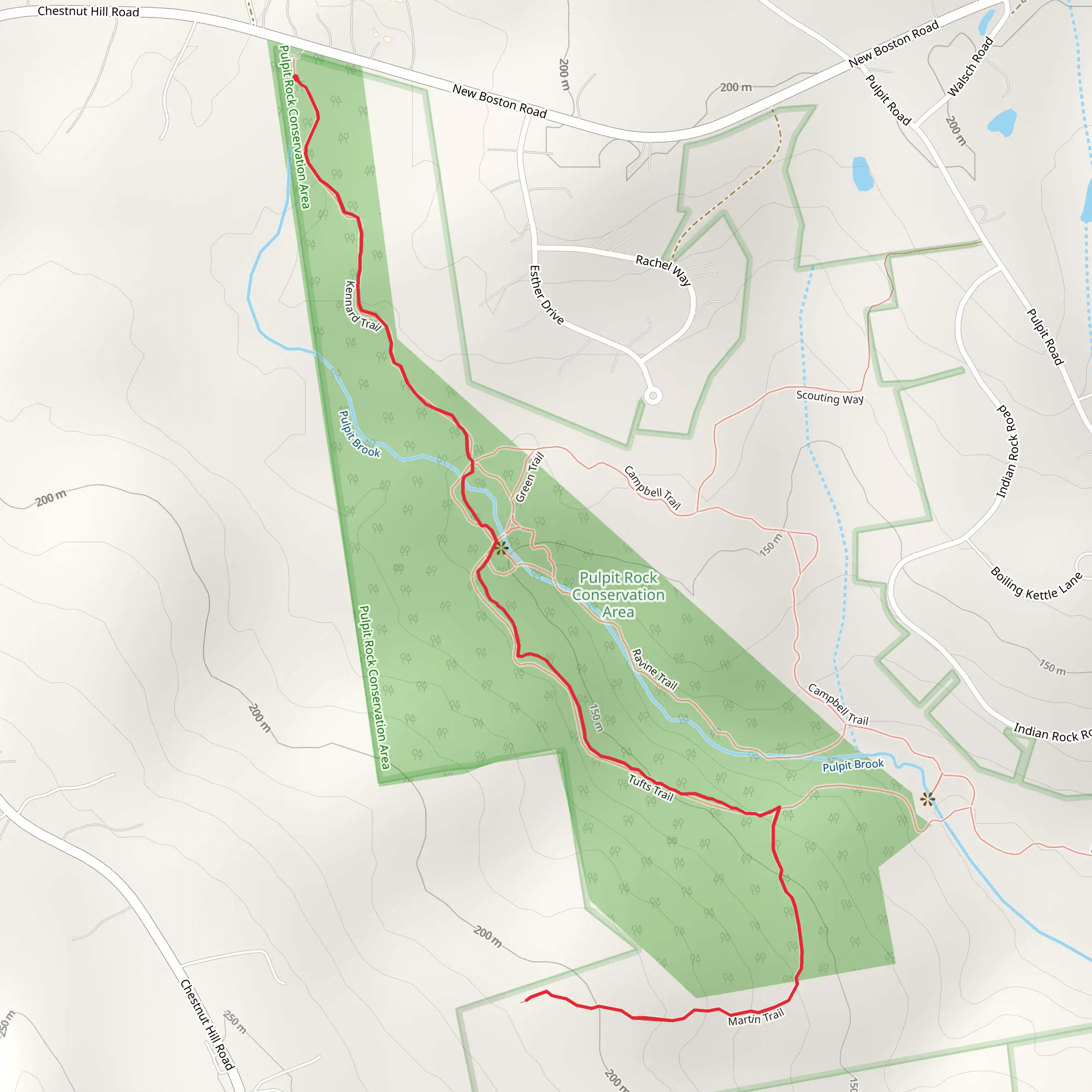 The Pulpit from New Boston mobile static map