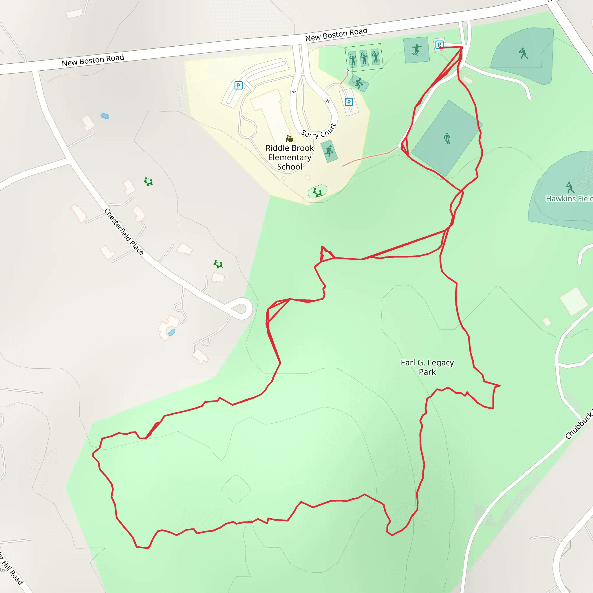 Riddle Creek Loop mobile static map