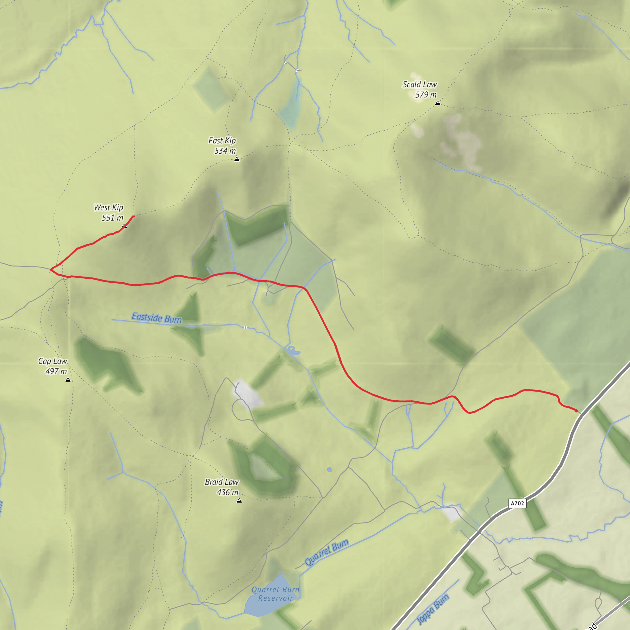 West Kip mobile static map