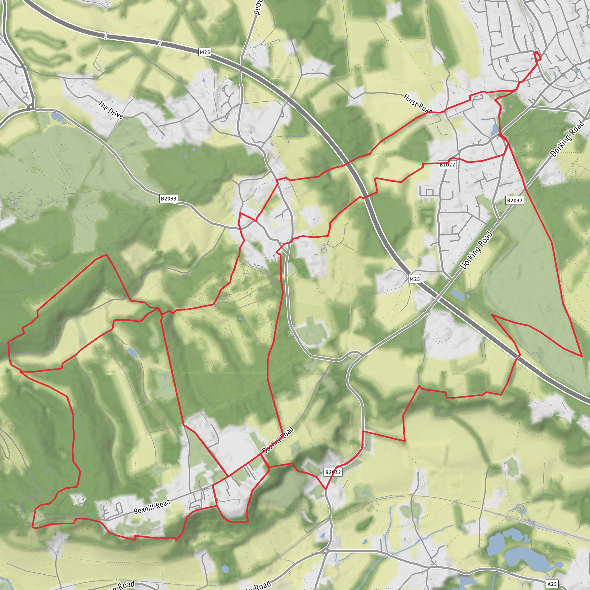 Tadworth Loop mobile static map