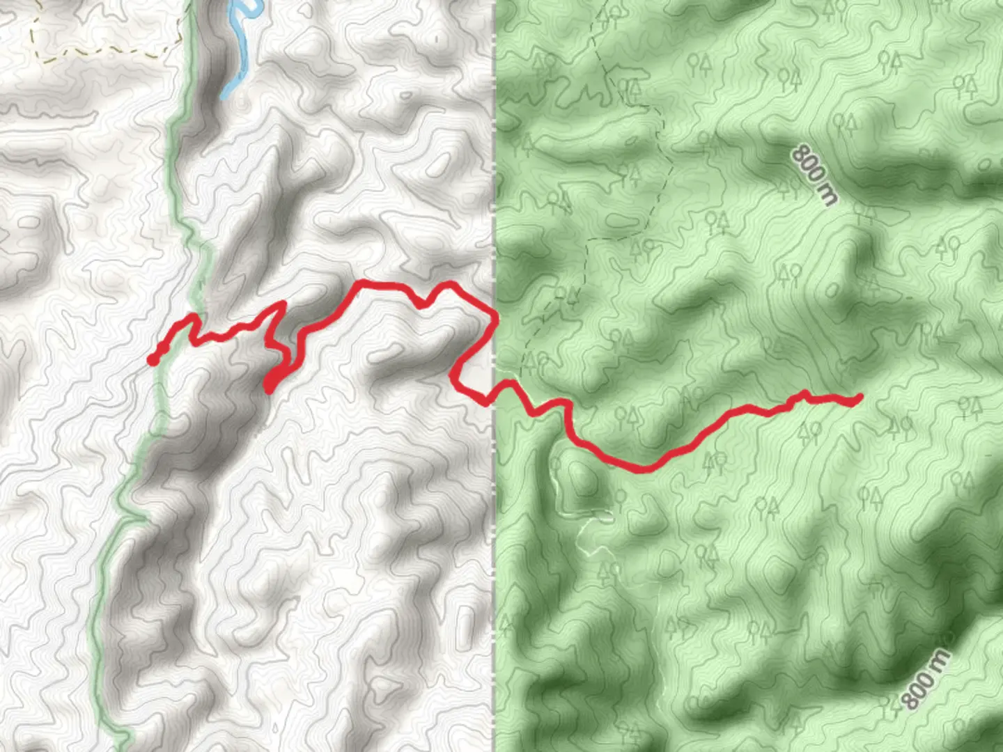 An image depicting the trail Conasauga River and Panther Creek and its surrounding area.
