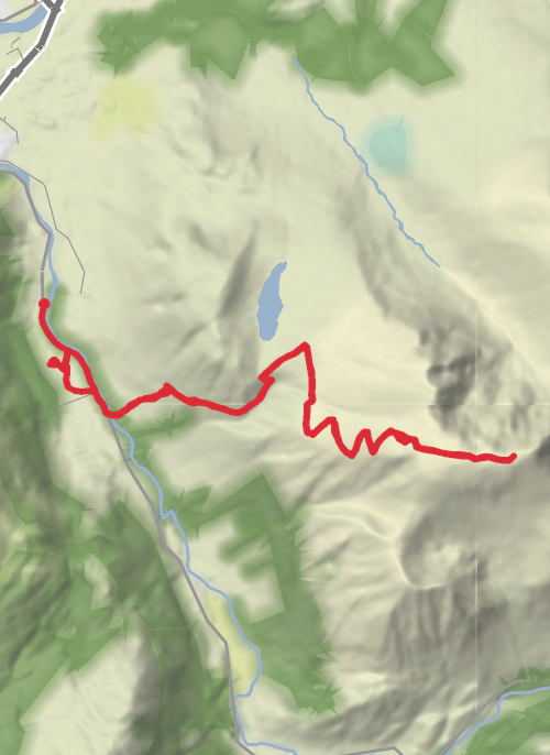 Hike from Glen Nevis mobile static map