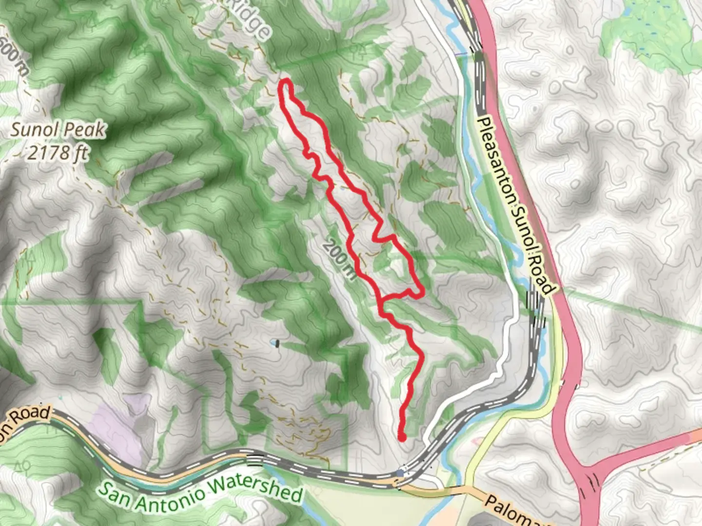 An image depicting the trail Thermalito and Ridgeline Loop Trail and its surrounding area.