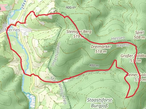 Großer Goldberg via Mernes Wanderweg Pilz