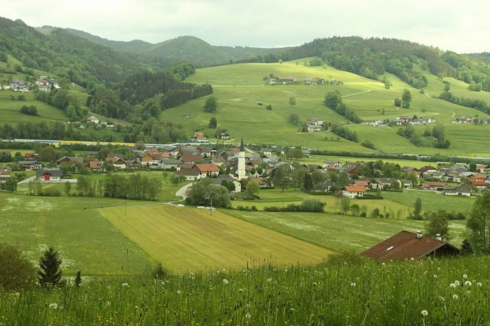 An image depicting the trail Lebensroas Loop and its surrounding area.