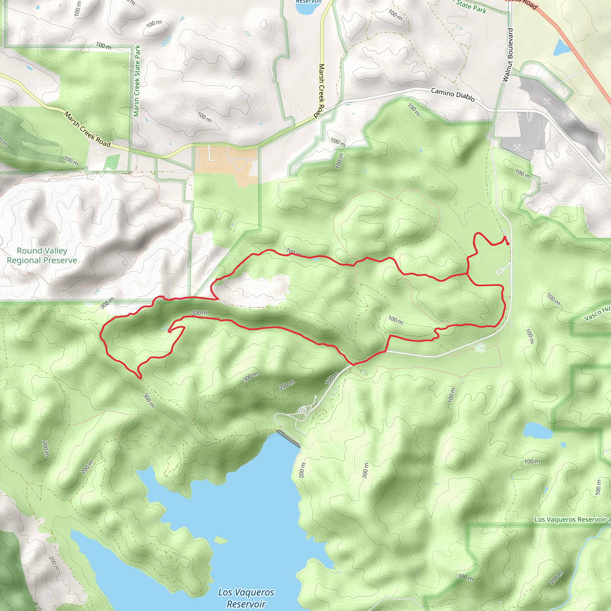 Mortero, Kit Fox and Mariposa Canyon Loop Trail mobile static map
