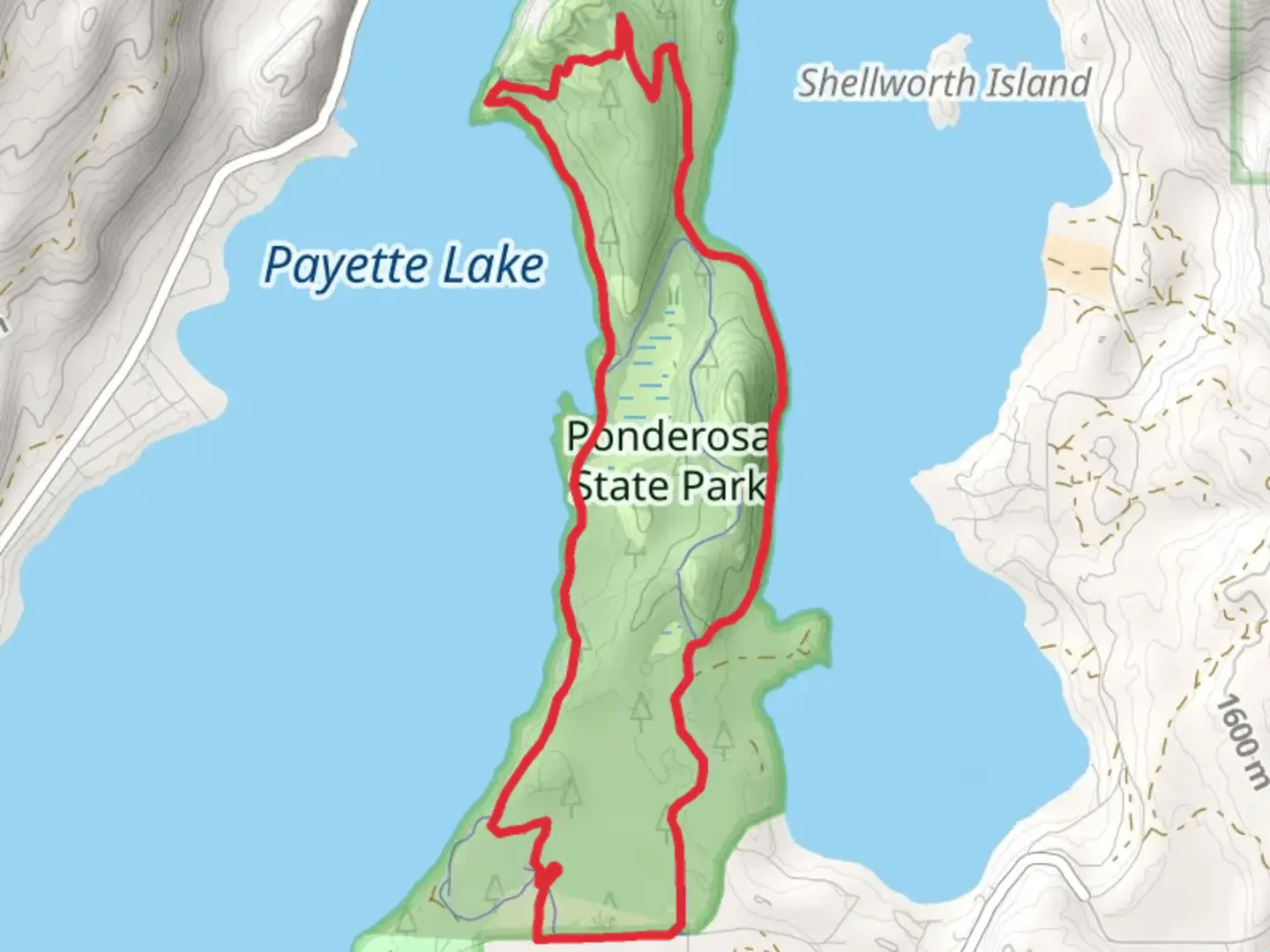 An image depicting the trail Huckleberry and Aspen Loop and its surrounding area.