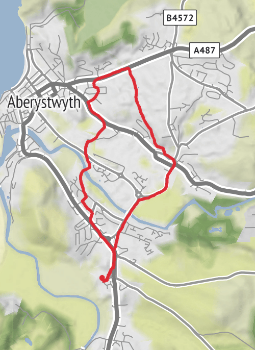 Hike from Southgate mobile static map