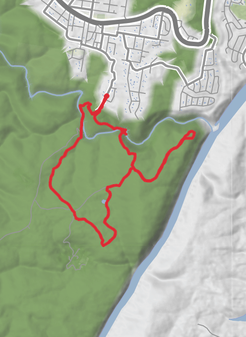Hike from Glenbrook mobile static map